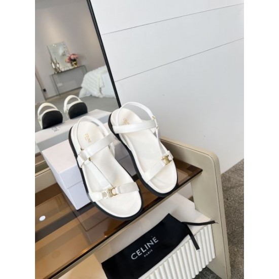 2025SS CELINE セリーヌ シンプルなデザイン レディースサンダル 2025SS CELINE セリーヌ シンプルなデザイン レディースサンダル
