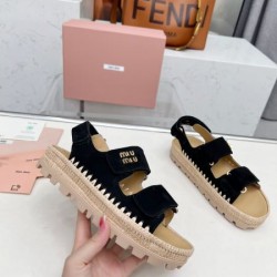 2025SS MIU MIU ミュウミュウ 流行の最前線 レディースサンダル