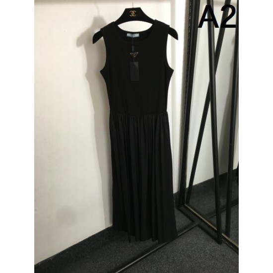 PRADA プラダ 2025SS 最新先取りおしゃれなロゴ入り ワンピース