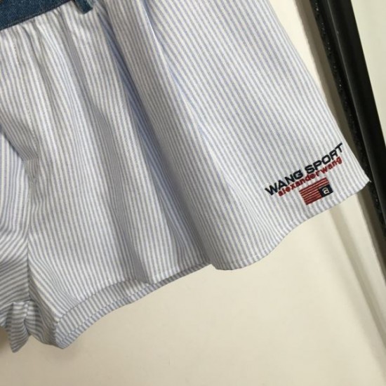 アレキサンダーワン (ALEXANDER WANG) 2025SS新作 ロゴバンド ショートパンツ 注目度上昇
