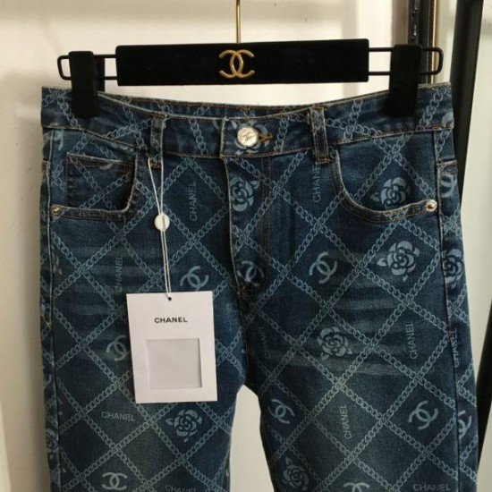 シャネル (CHANEL) 2025SS新作 CCロゴ デニムジーンズ サマースタイル