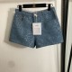 シャネル (CHANEL) 2025SS新作 コットン ショートパンツ 夏季新作