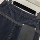 ロエベ (LOEWE) 2025SS新作 ダメージ加工 デニムパンツ おしゃれ上級者