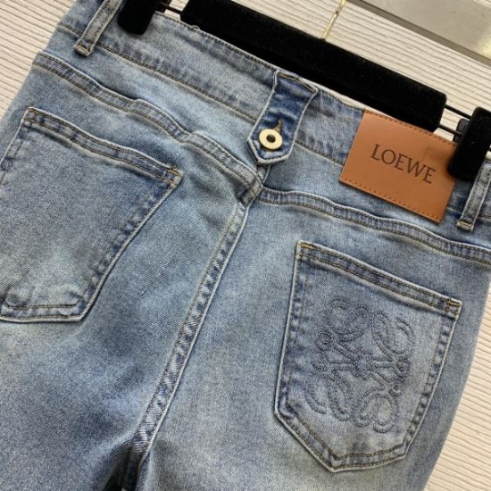 ロエベ (LOEWE) 2025SS限定 ストーンウォッシュ デニムジーンズ 年末完売人気