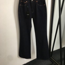 イヴサンローラン (YSL) 2025SS限定 カサンドラロゴ デニムジーンズ 日本未入荷