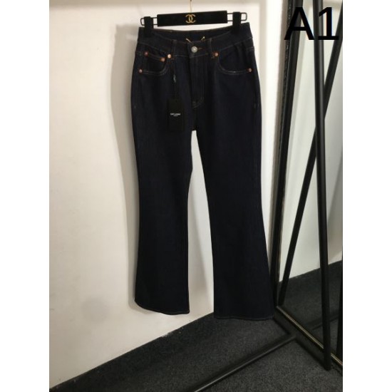 イヴサンローラン (YSL) 2025SS限定 カサンドラロゴ デニムジーンズ 日本未入荷