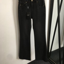 イヴサンローラン (YSL) 2025SS限定 カサンドラロゴ デニムジーンズ 日本未入荷