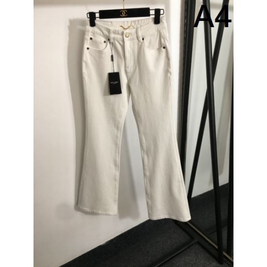 イヴサンローラン (YSL) 2025SS限定 カサンドラロゴ デニムジーンズ 日本未入荷