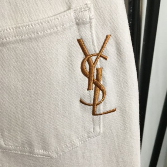 イヴサンローラン (YSL) 2025SS限定 カサンドラロゴ デニムジーンズ 日本未入荷