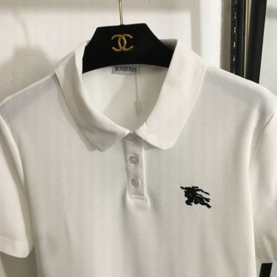 バーバリー (BURBERRY) 2025SS新作 チェック柄アクセント 半袖Tシャツ 春夏マストハブ