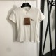 バーバリー (BURBERRY) 2025SS リラックスフィット ロゴ刺繍 半袖Tシャツ 上質コットン