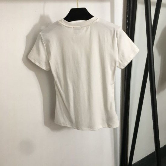 バーバリー (BURBERRY) 2025SS リラックスフィット ロゴ刺繍 半袖Tシャツ 上質コットン