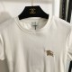 バーバリー (BURBERRY) 2025SS リラックスフィット ロゴ刺繍 半袖Tシャツ 上質コットン