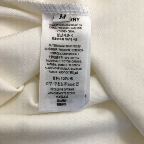 バーバリー (BURBERRY) 2025SS リラックスフィット ロゴ刺繍 半袖Tシャツ 上質コットン