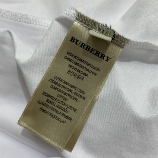 バーバリー (BURBERRY) 2025SS アイコニックストライプ 半袖Tシャツ 洗練カジュアル