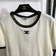 セリーヌ (CELINE) 2025SS ロゴパッチ 半袖Tシャツ エッセンシャルコレクション