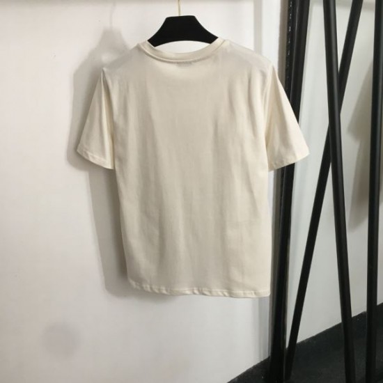 セリーヌ (CELINE) 2025SS クルーネック 半袖Tシャツ ベーシック＆エレガント