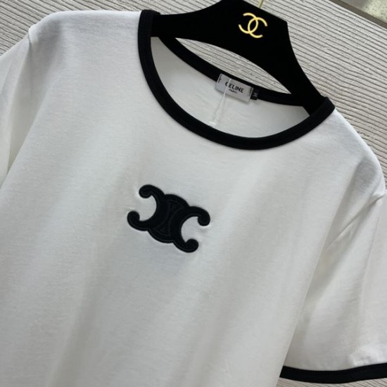 セリーヌ (CELINE) 2025SS限定 人気ロゴ 半袖Tシャツ 入手困難モデル
