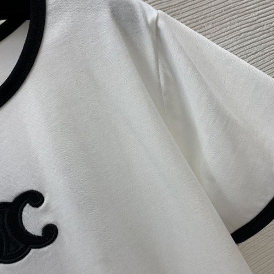セリーヌ (CELINE) 2025SS限定 人気ロゴ 半袖Tシャツ 入手困難モデル