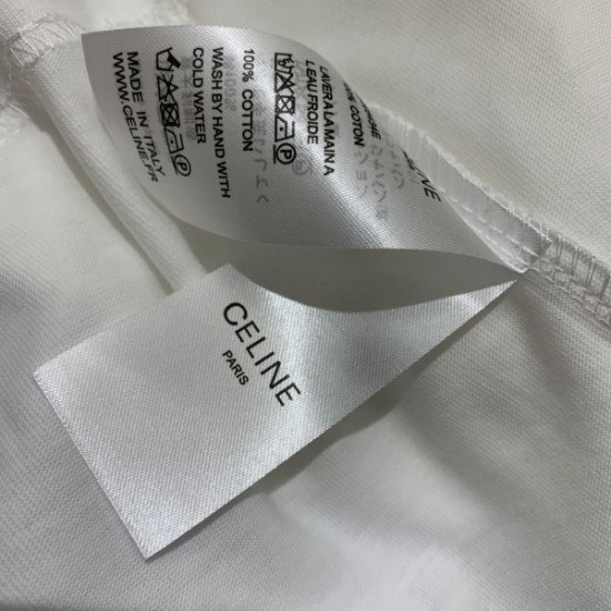 セリーヌ (CELINE) 2025SS限定 人気ロゴ 半袖Tシャツ 入手困難モデル