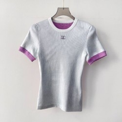 シャネル (CHANEL) 2025SS CCマーク 半袖トップス 春夏コレクション 人気