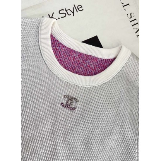 シャネル (CHANEL) 2025SS CCマーク 半袖トップス 春夏コレクション 人気