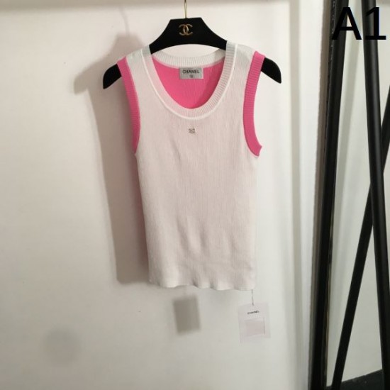 シャネル (CHANEL) 2025SS新作 パール装飾 ニットベスト プレタポルテ