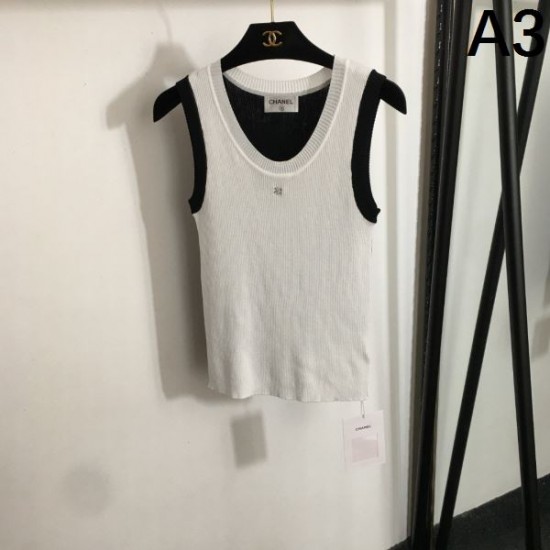 シャネル (CHANEL) 2025SS新作 パール装飾 ニットベスト プレタポルテ