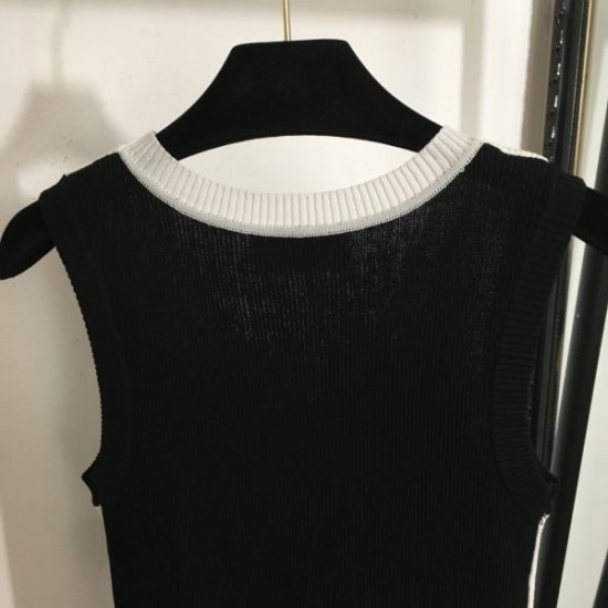 シャネル (CHANEL) 2025SS新作 パール装飾 ニットベスト プレタポルテ