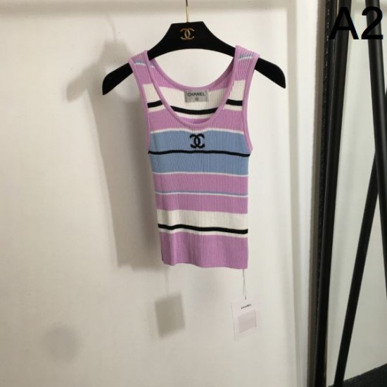 シャネル (CHANEL) 2025SS パステルカラー ニットベスト フェミニン＆シック