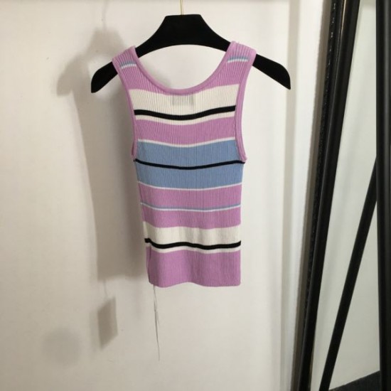 シャネル (CHANEL) 2025SS パステルカラー ニットベスト フェミニン＆シック