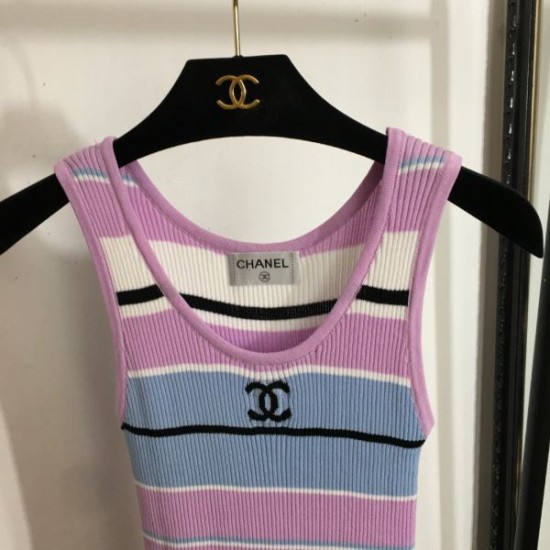 シャネル (CHANEL) 2025SS パステルカラー ニットベスト フェミニン＆シック