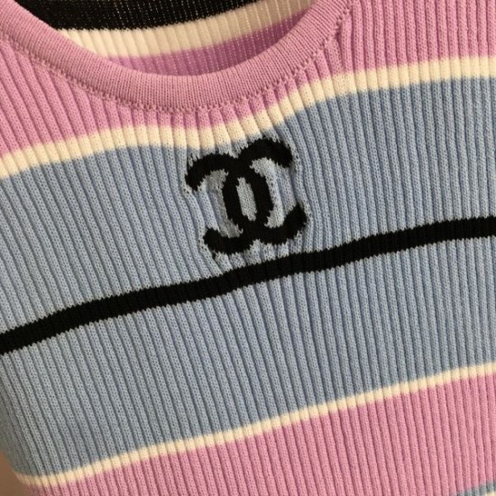 シャネル (CHANEL) 2025SS パステルカラー ニットベスト フェミニン＆シック