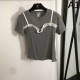 シャネル (CHANEL) 2025SS ロゴ刺繍 半袖Tシャツ 定番人気モデル