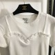 シャネル (CHANEL) 2025SS ロゴ刺繍 半袖Tシャツ 定番人気モデル