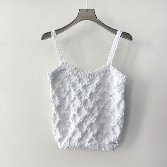 シャネル (CHANEL) 2025SS新作 マトラッセ風 キャミソール 夏のマスト