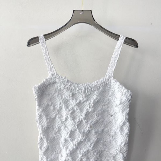 シャネル (CHANEL) 2025SS新作 マトラッセ風 キャミソール 夏のマスト