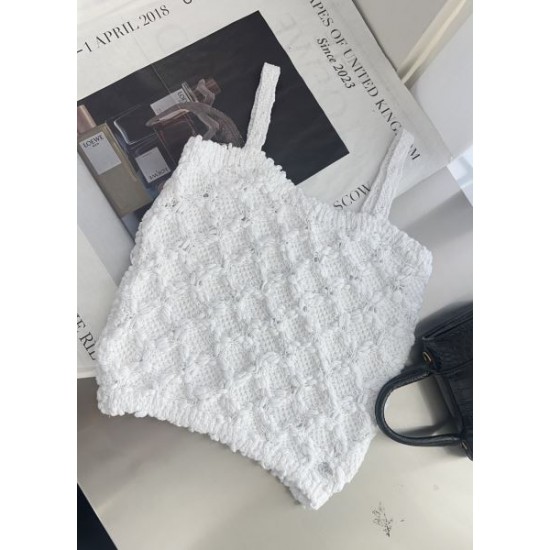 シャネル (CHANEL) 2025SS新作 マトラッセ風 キャミソール 夏のマスト