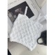 シャネル (CHANEL) 2025SS新作 マトラッセ風 キャミソール 夏のマスト