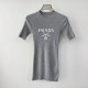 プラダ (PRADA) 2025SS新作 トライアングルロゴ 半袖トップス カジュアルコーデ