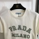 プラダ (PRADA) 2025SS新作 コットンポプリン 半袖Tシャツ お買い得