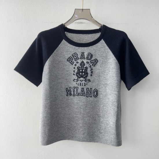 プラダ (PRADA) 2025SS新作 ジャージー 半袖Tシャツ 夏のマストアイテム