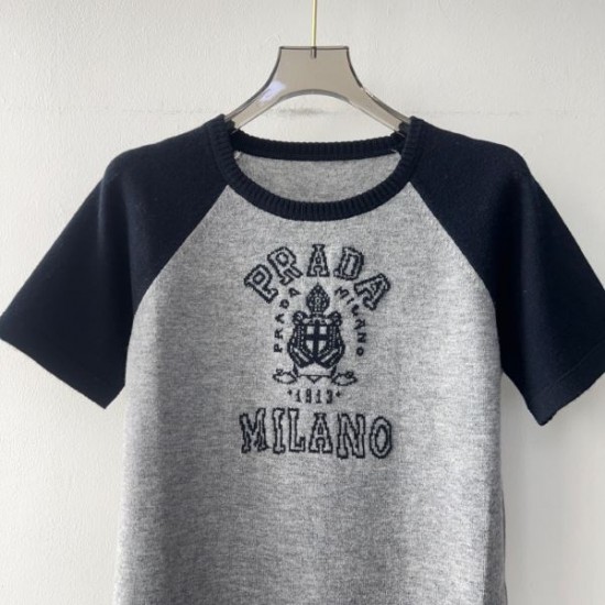 プラダ (PRADA) 2025SS新作 ジャージー 半袖Tシャツ 夏のマストアイテム