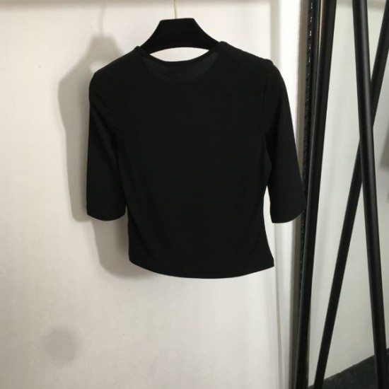 イヴサンローラン (YSL) 2025SS限定 VVIP価格 ロゴ半袖Tシャツ