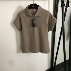 イヴサンローラン (YSL) 2025SS新作 モノグラム 半袖Tシャツ きちんと感
