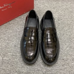 FERRAGAMO サルヴァトーレ フェラガモ 2025SS 先行販売 メンズ用 ビジネスシューズ 