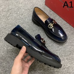 FERRAGAMO サルヴァトーレ フェラガモ 2025SS 人気爆発 メンズ用 ビジネスシューズ 