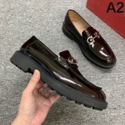 FERRAGAMO サルヴァトーレ フェラガモ 2025SS 人気爆発 メンズ用 ビジネスシューズ 