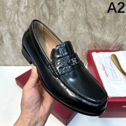 FERRAGAMO サルヴァトーレ フェラガモ 2025SS 品の良い メンズ用 ビジネスシューズ 