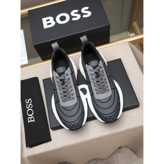 2025SS スニーカー HUGO BOSS ヒューゴボス 都会的な印象を与える上品モデル